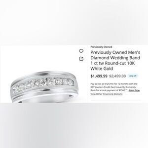NEIL LANE
Male wedding ring  - 1,000$ - size 10